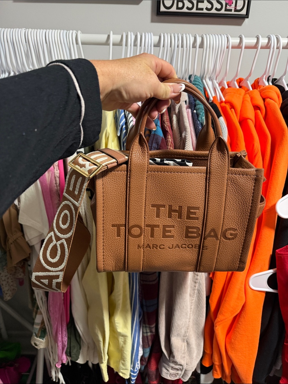 Marc Jacobs small Tote Bag in Brown with Branded Strap